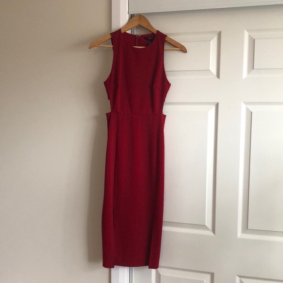 Burgundy Cocktail Dress - Picture 1 of 5